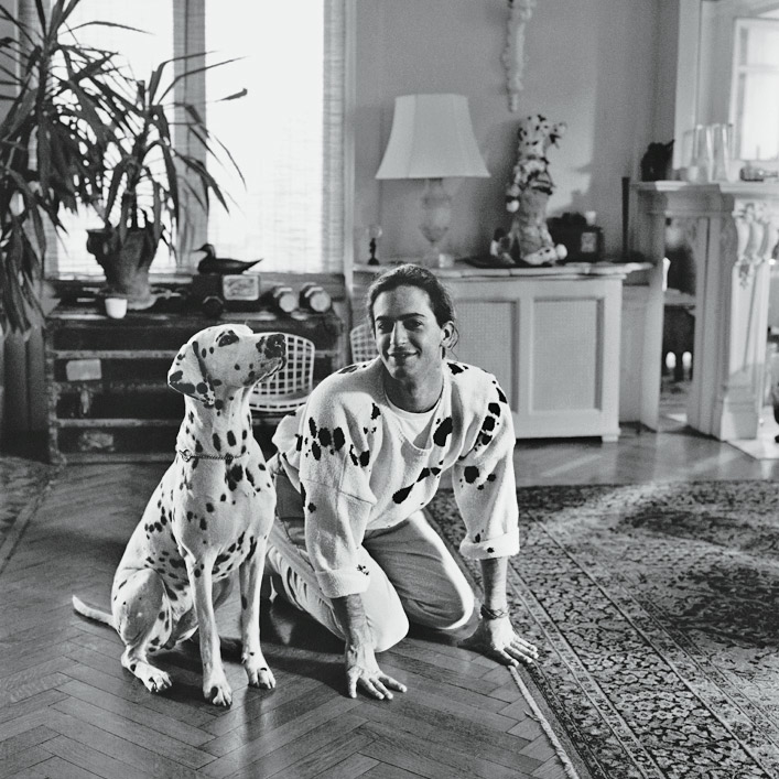 Marc Jacobs i jego pies Tiger