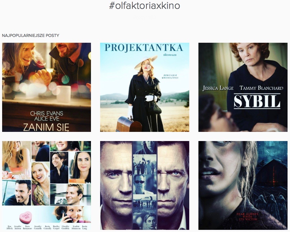Instagram Olfaktoria - filmy
