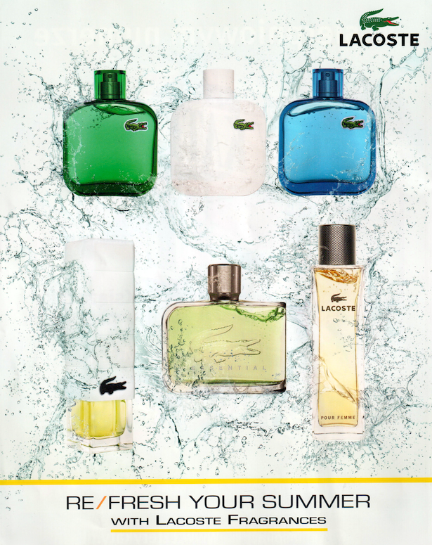 Perfumy Lacoste plakat