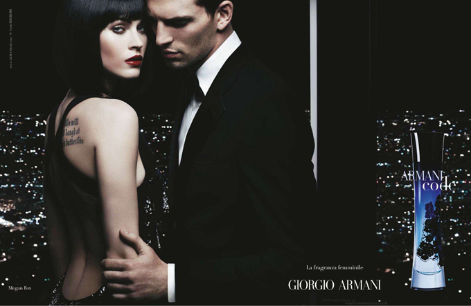 Armani Code Megan Fox plakat