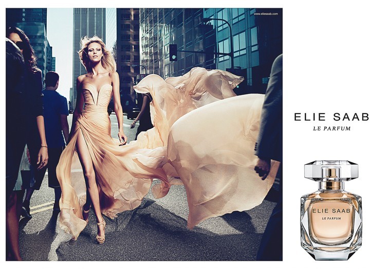 Elie Saab Le Parfum Anja Rubik plakat