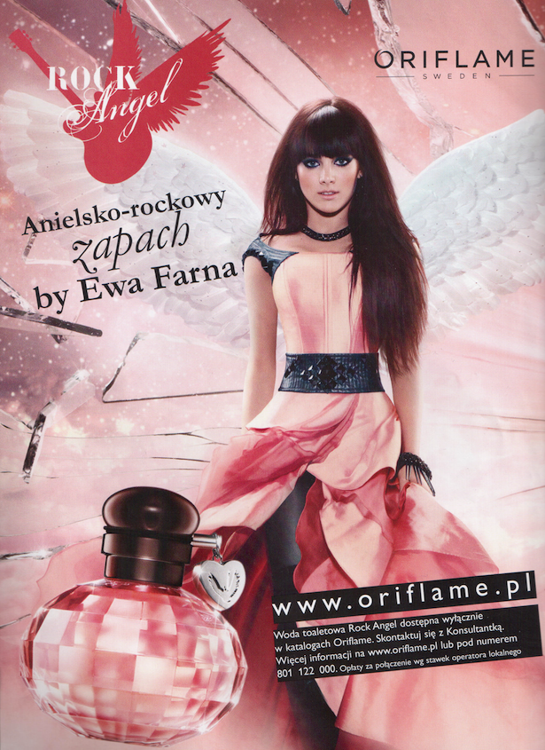 Perfumy Oriflame Rock Angel Ewa Farna plakat