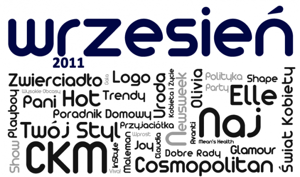 Reklamy perfum w prasie - wrzesień 2011