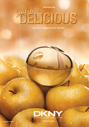 Perfumy DKNY Golden Delicious reklama