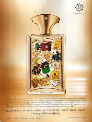 Reklama perfum Amouage Quality Missala