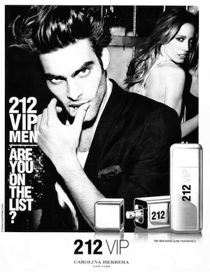 Reklama Perfum Carolina Herrera 212 cip men