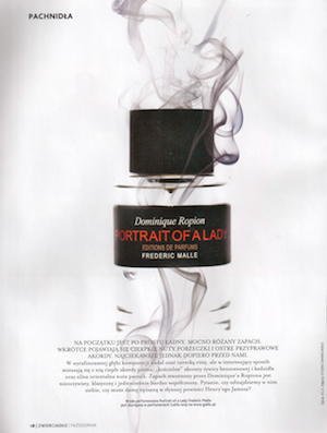 Reklama perfum Frederic Malle Portrait of a Lady Galilu