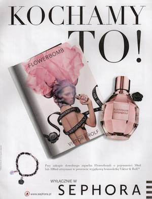 Reklama perfum Viktor & Rolf Flowerbomb Sephora