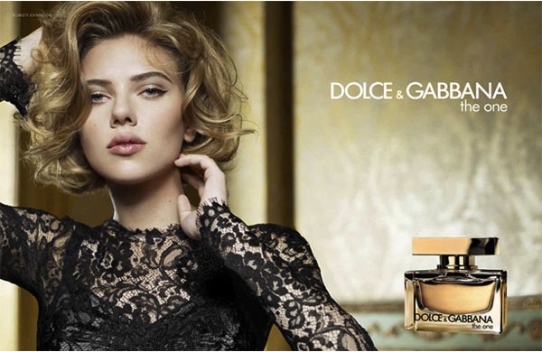 Perfumy Dolce & Gabbana the one plakat reklamowy Scarlett Johansson