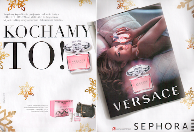 Perfumy Versace Bright Crystal Sephora plakat reklamowy