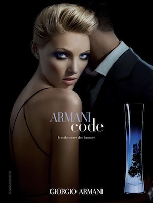 Perfumy Giorgio Armani Code For Her Anja Rubik reklama