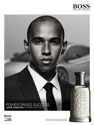 Murzyni w reklamach perfum Hugo Boss Bottled Lewis Hamilton