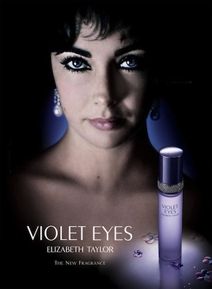 Top 10 największych marek perfum gwiazd Elizabeth Taylor Violet Eyes reklama