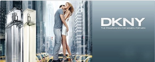 Plakat reklamowy perfum DKNY Woman Man