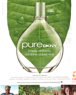 Reklamy perfum w prasie DKNY Pure Verbena