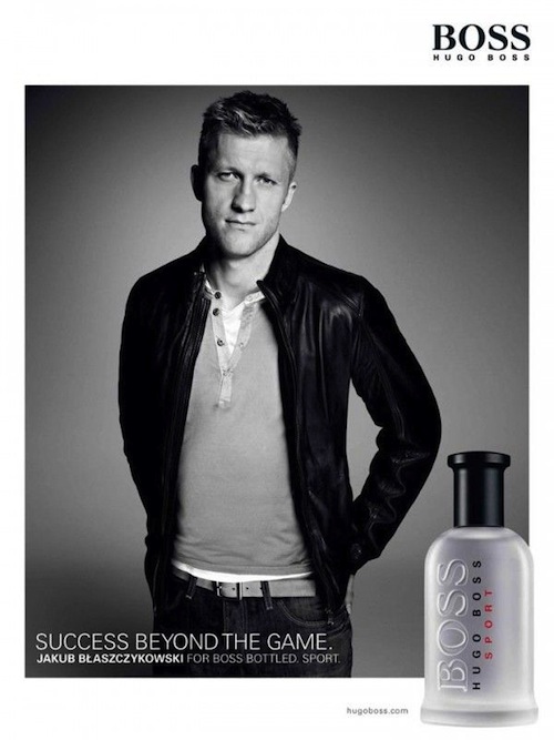 Reklamy perfum w Polskiej prasie Hugo Boss Bottled Sport Kuba Błaszczykowski