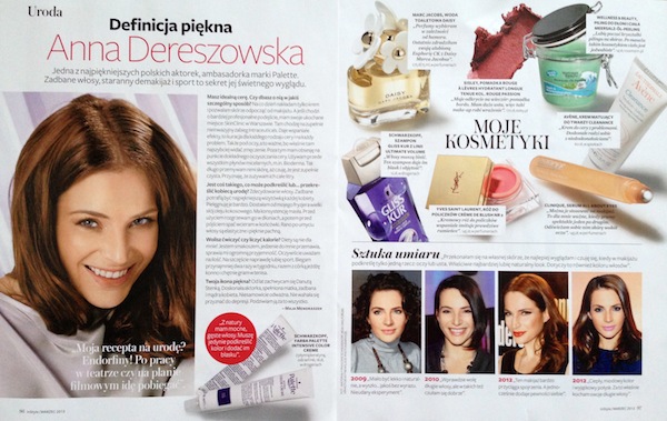 Instyle Marzec 2013 definicja piękna Anna Dereszowska