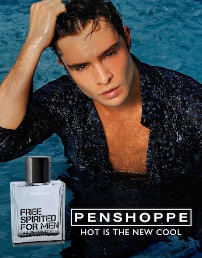 Gwiazdy plotkary w reklamach perfum Ed Westwick Free Spirited for Men Penshoppe