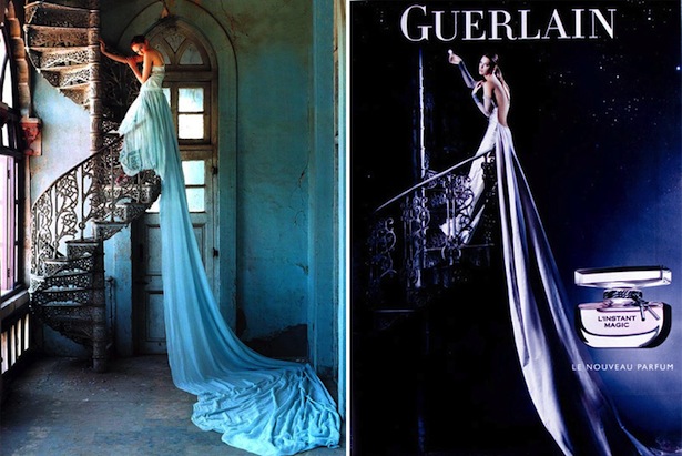 Tim Walker Vogue 2005 vs. Tim Walker Guerlain L’instant Magic 2007