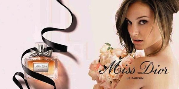 Wcielenia perfum dla kobiet reklama perfum Miss Dior Natalie Portman