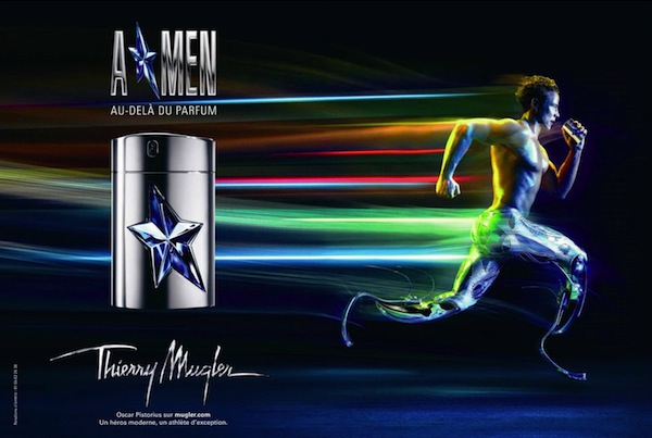 Oscar Pistorius - reklama perfum Thierry Mugler A*Men