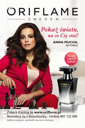 Reklama perfum Oriflame Power Woman z udziałem Anny Muchy