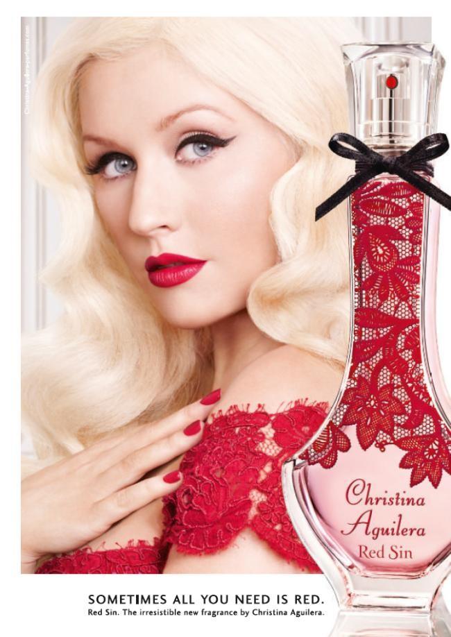 Reklama perfum Christina Aguilera Red Sin