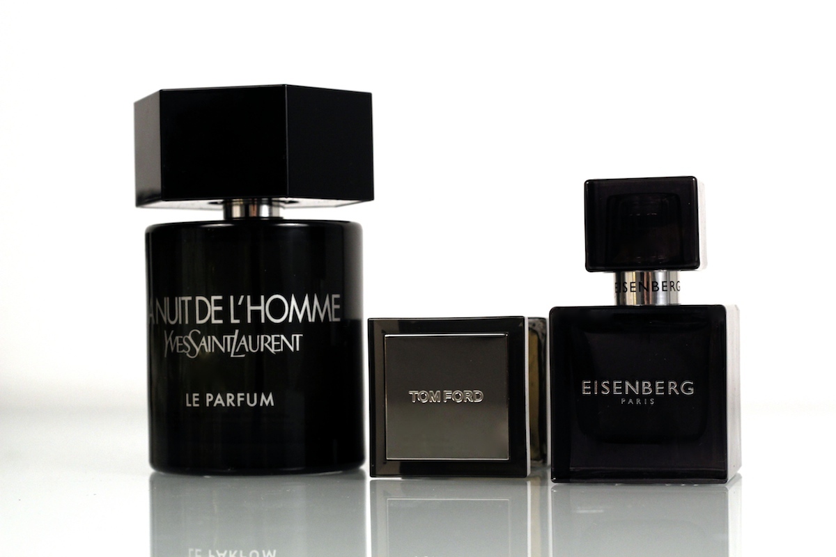 Pomysły na prezenty świąteczne - męskie perfumy: YSL La Nuit de L'Homme, Tom Ford, Eisenberg J'ose