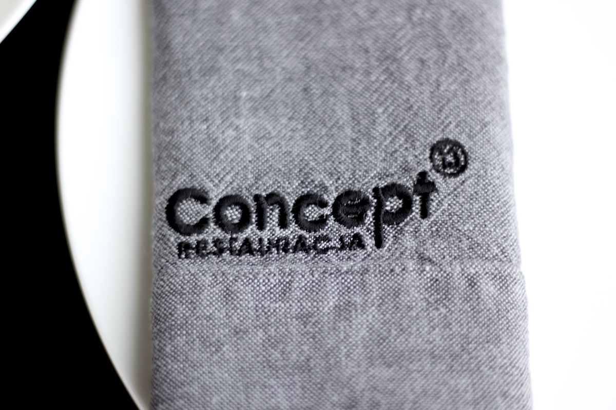 Restauracja Concept 13, Vitkac, nakrycie stołu