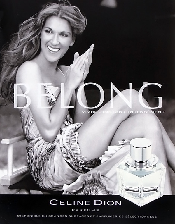 Reklama perfum Celine Dion Belong