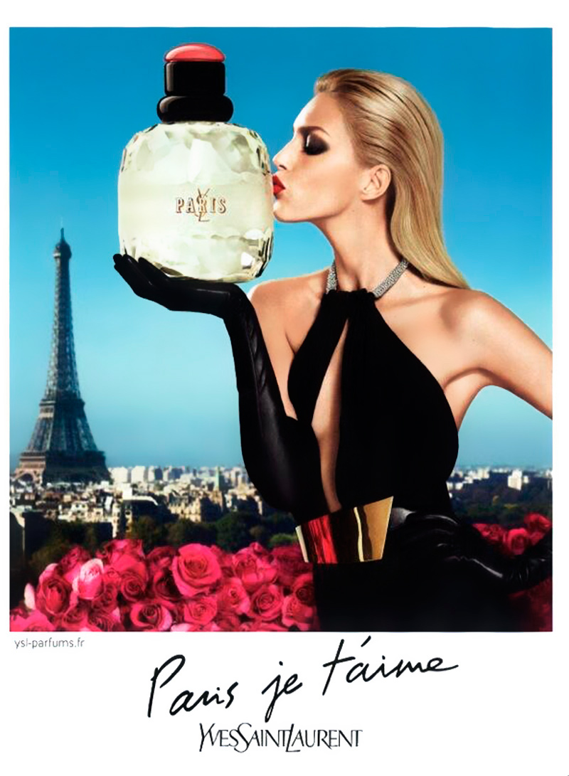 Reklama perfum Yves Saint laurent Paris je t'aime