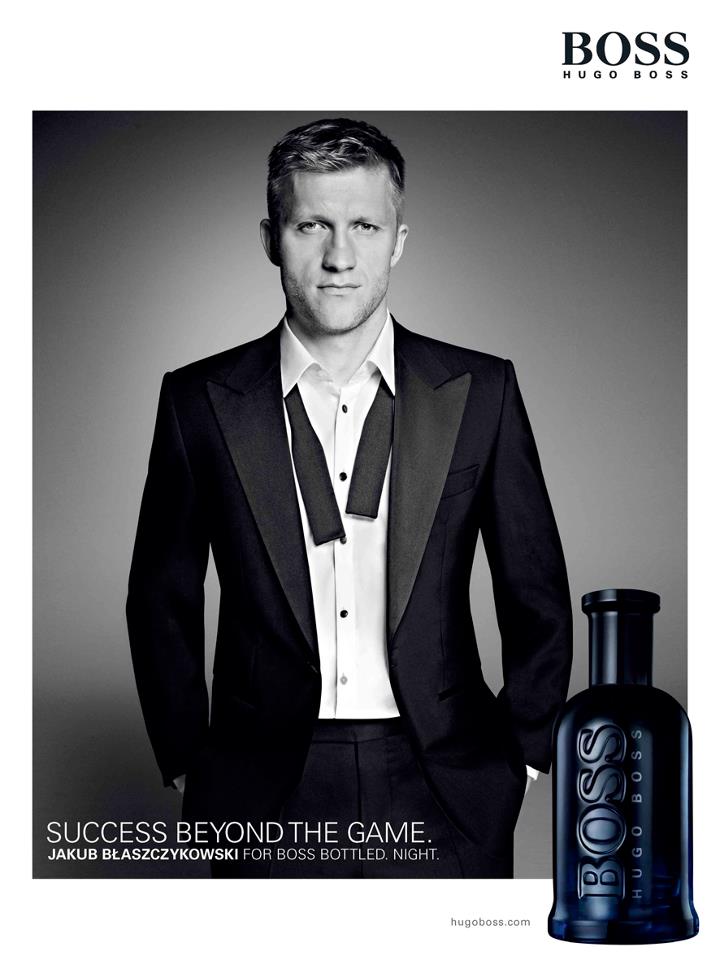 Polskie gwiazdy w reklamach perfum - Jakub Błaszczykowski Hugo Boss Boss Bottled Night