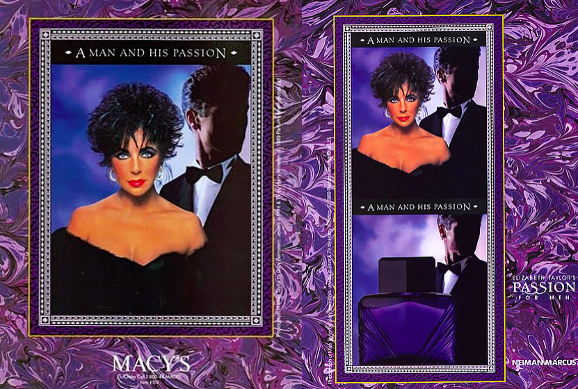 Kobiety reklamujące męskie perfumy - Elizabeth Taylor Passion for Men