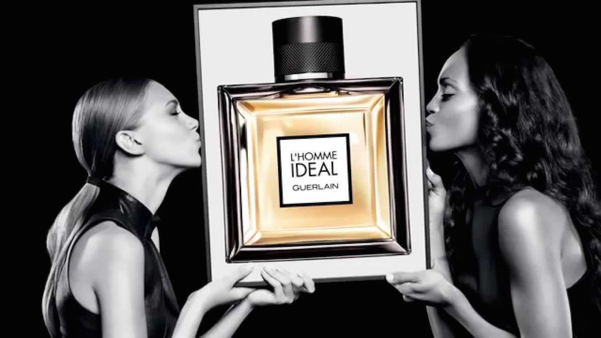 Kobiety reklamujące męskie perfumy - Guerlain L'Homme Ideal