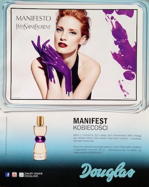 Reklama perfum YSL Manifesto (+ Douglas)